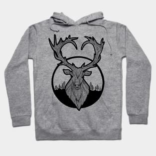 Deer Line Art Hoodie